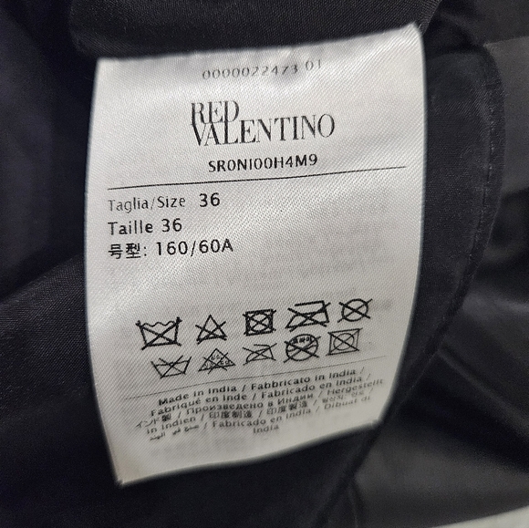 Red Valentino Leather Midi Skirt Size 36 - Picture 5 of 7